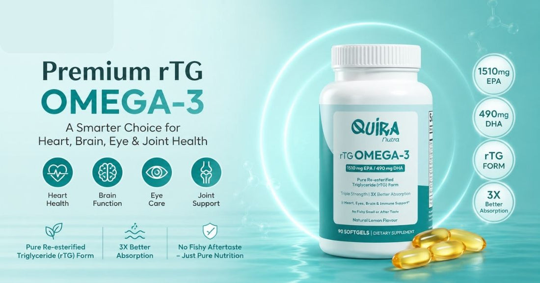Premium rTG Omega-3 Supplement: A Smarter Choice for Heart, Brain, Eye & Joint Health