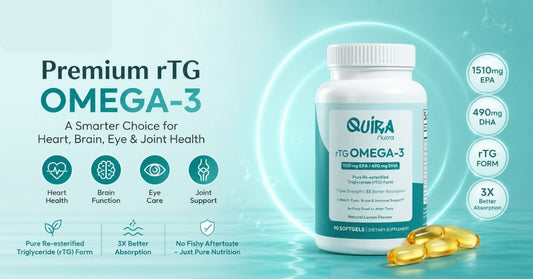 Premium rTG Omega-3 Supplement: A Smarter Choice for Heart, Brain, Eye & Joint Health