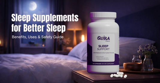 Sleep Supplements for Better Sleep: Benefits, Uses & Safety Guide