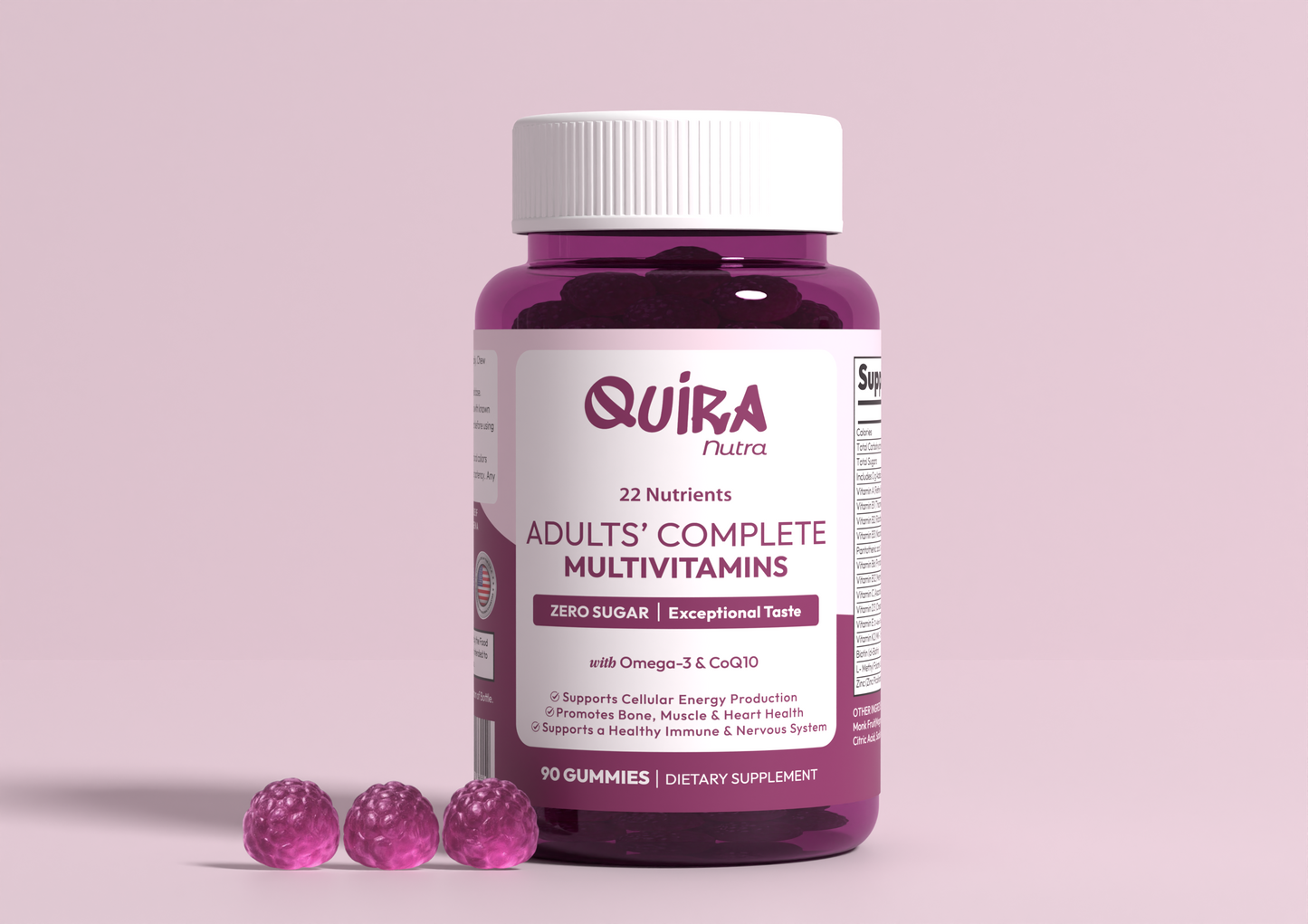 Quira Zero Sugar Adults’ Multivitamin Gummies